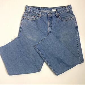 Vintage Levi’s 550 High Rise Raw Edge Ankle Jeans 36x31